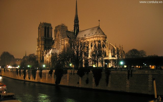 Cordula's Web. Wikicommons. Notre Dame de Paris by Night.