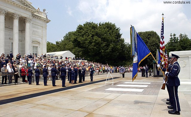 Cordula's Web. USAF. Ceremony at Arlington National Cemetery's Tomb of the Unknowns.