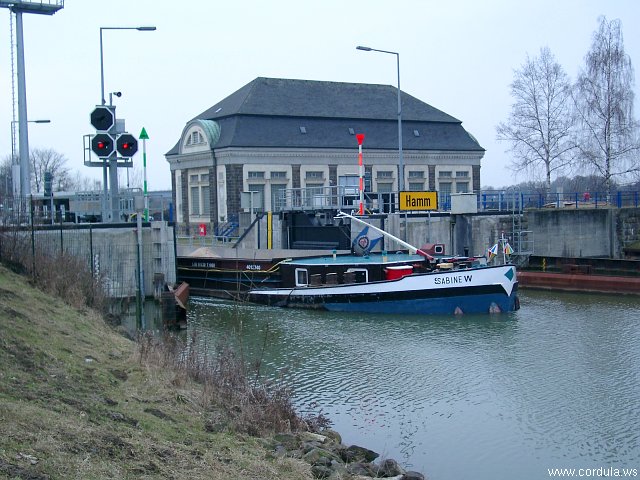 Cordula's Web. Schleuse Hamm (Hammer Schleuse). Datteln-Hamm-Kanal