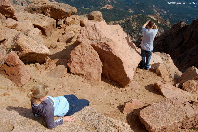Cordula's Web. Flickr. Tired at the top, Pikes Peak.