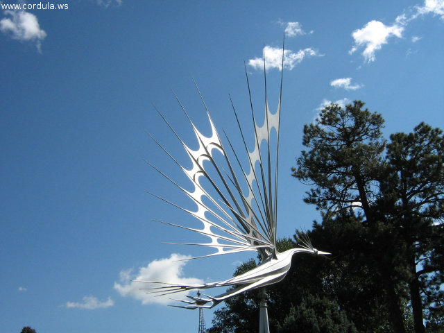 Cordula's Web. Flickr. Bird Sculpture, Colorado Springs.