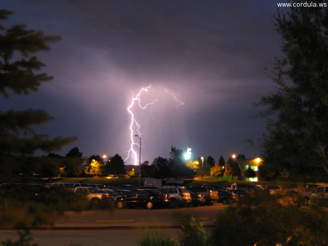 Cordula's Web. Flickr. Lightning in Colorado Springs.
