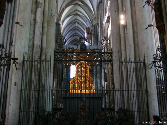 Cordula's Web. Cologne Cathedral (Koelner Dom) inside view.