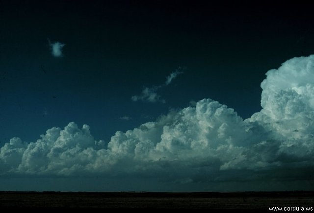 Cordula's Web. NOAA. Cumulus by Night, Wyoming.