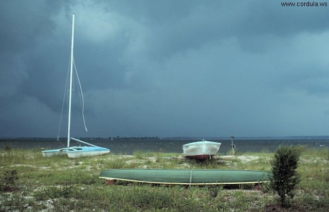 Cordula's Web. NOAA. A storm building over the Patuxent River, Maryland.