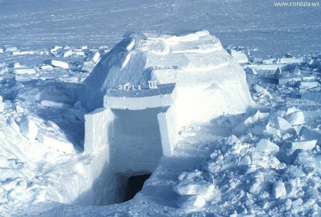 Cordula's Web. NOAA. Igloo, South Pole Expedition.