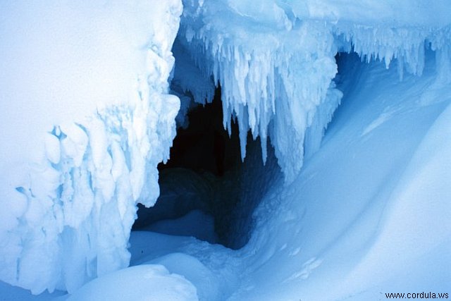 Cordula's Web. NOAA. Erebus Glacier, Antarctica.
