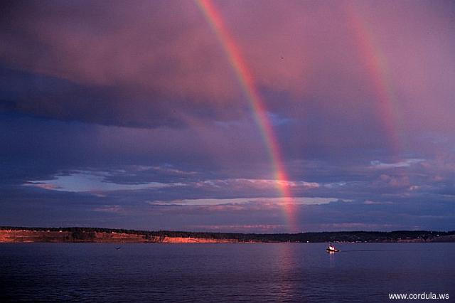 Cordula's Web. NOAA. A spectacular double rainbow.