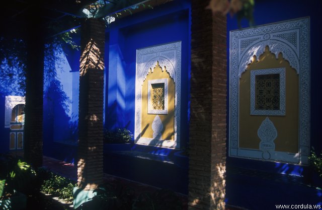 Cordula's Web. ONMT. Villa Majorelle. Marrakech. Morocco.