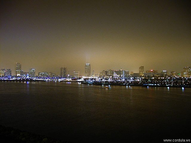 Cordula's Web. PDPHOTO.ORG. Long Beach Skyline by Night.