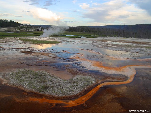 Cordula's Web. PDPHOTO.ORG. Biscuit Basin, Yellowstone.