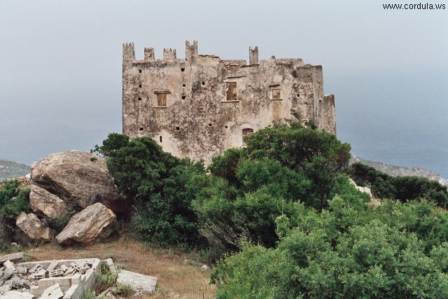 Cordula's Web. Wikicommons. Naxos Venetian Tower, Greece.