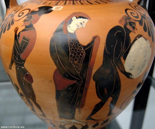 Cordula's Web. Wikicommons. Nekyia. Persephone supervising Sisyphus.