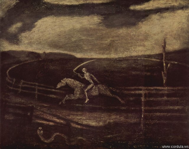 Cordula's Web. Wikicommons. Yorck Project. Albert Pinkham Ryder. Die Rennbahn. Tod auf einem fahlen Pferd.