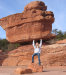 Cordula's Web. Flickr. Mel holding the Rock. Garden of the Gods, Colorado Springs.