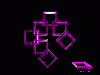 Cordula's Web. Picture of a broken multi facetted cross.