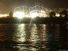 Cordula's Web. Roller Coaster by Night, Kirmes am Rhein, Duesseldorf.