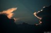 Cordula's Web. NOAA. Cloudy Sunset near Asheville, North Carolina.