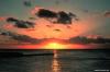 Cordula's Web. NOAA. Sunset with shadow bands.