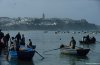 Cordula's Web. ONMT. Boat Drivers working across the Bou Regreg River, Rabat.